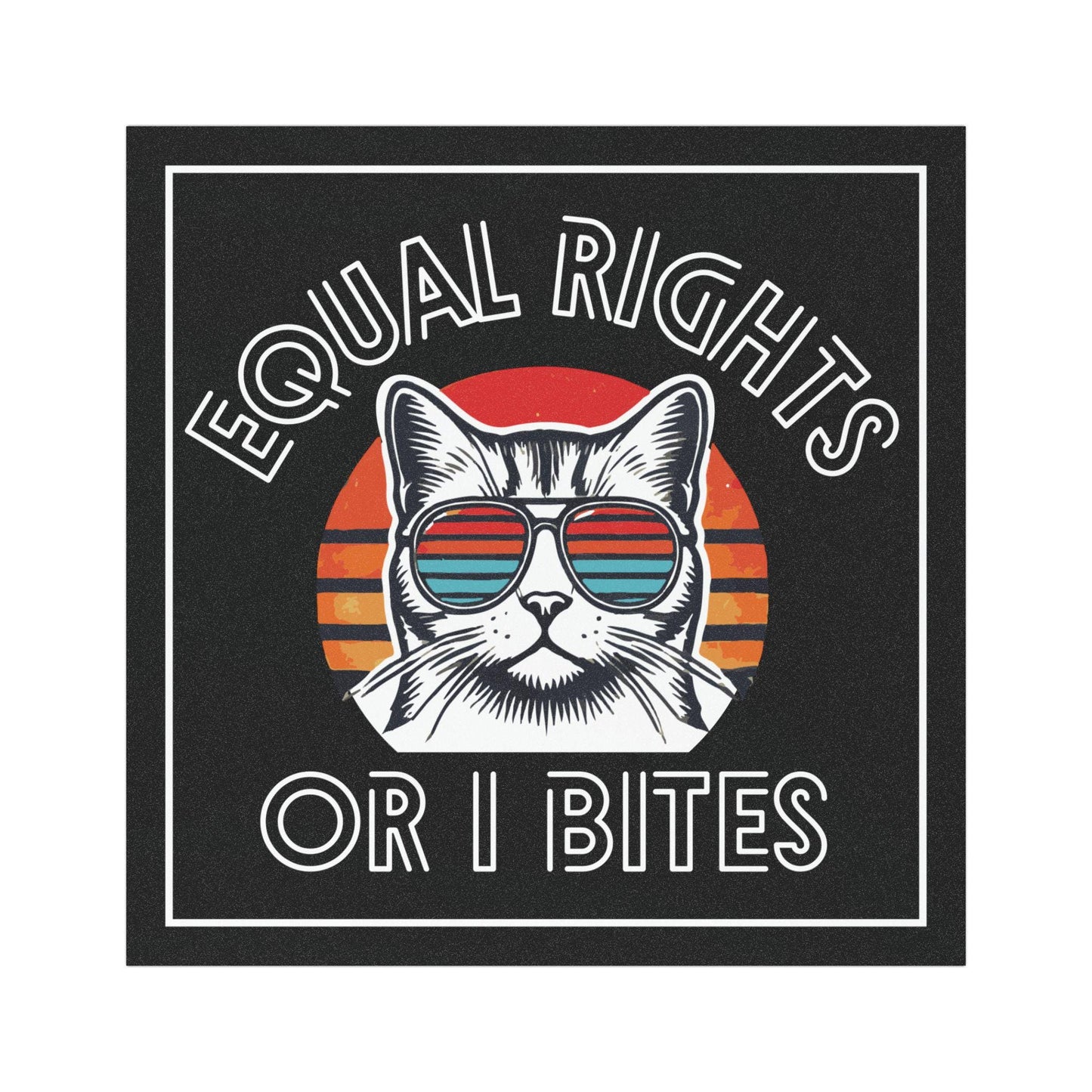 Equal rights or I bites car magnet funny feminist decal fuck the patriarchy sticker political car magnet liberal gift idea funy political