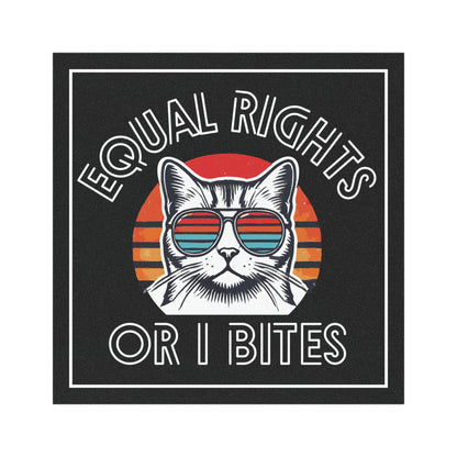 Equal rights or I bites car magnet funny feminist decal fuck the patriarchy sticker political car magnet liberal gift idea funy political