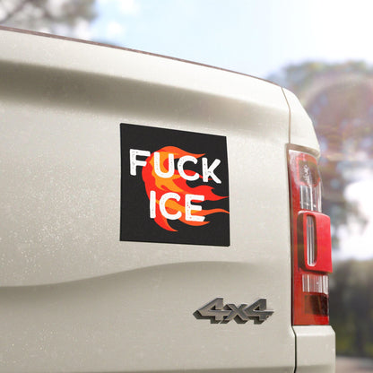 Fuck ICE car magnet abolish ICE bumper sticker anti Trump car decal chinga la migra merch end illegal deportations sign human rights magnet