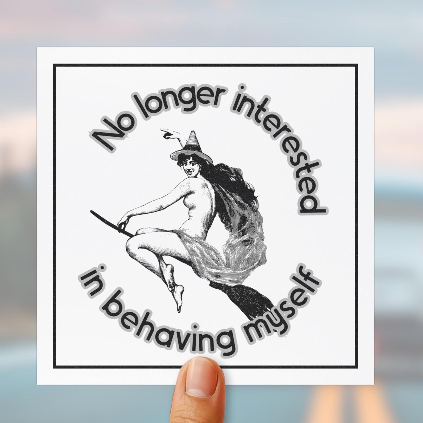 No longer well behaved car magnet wild woman gift we do not care car magnet fuck the patriarchy decal rebel gift idea anti establishment