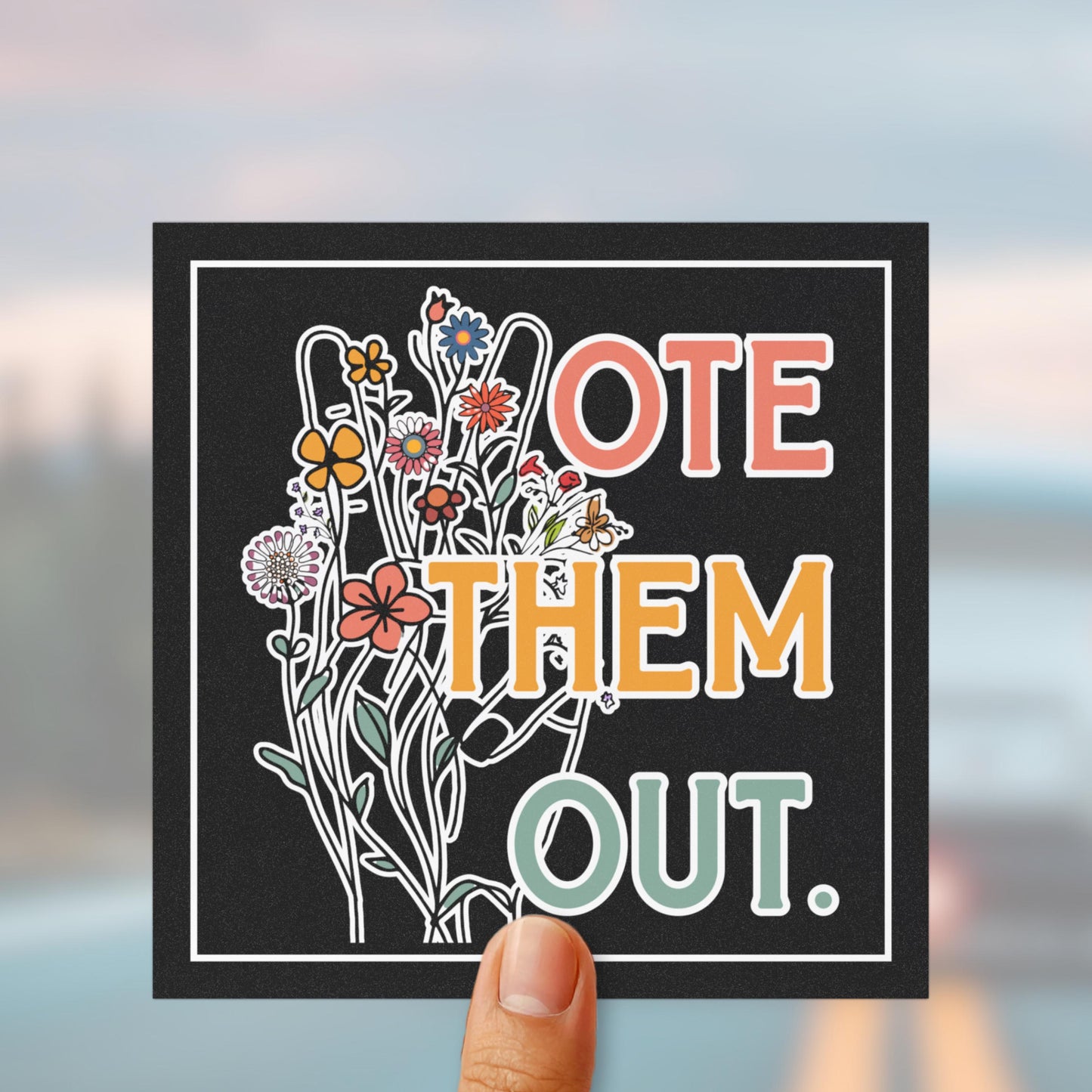 Vote them out car magnet anti Trump car decal anti war gift idea activist merch democrat car magnet liberal gift idea social justice magnet