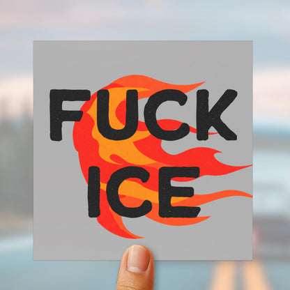 Fuck ICE car magnet abolish ICE bumper sticker anti Trump car decal chinga la migra merch end illegal deportations sign human rights magnet