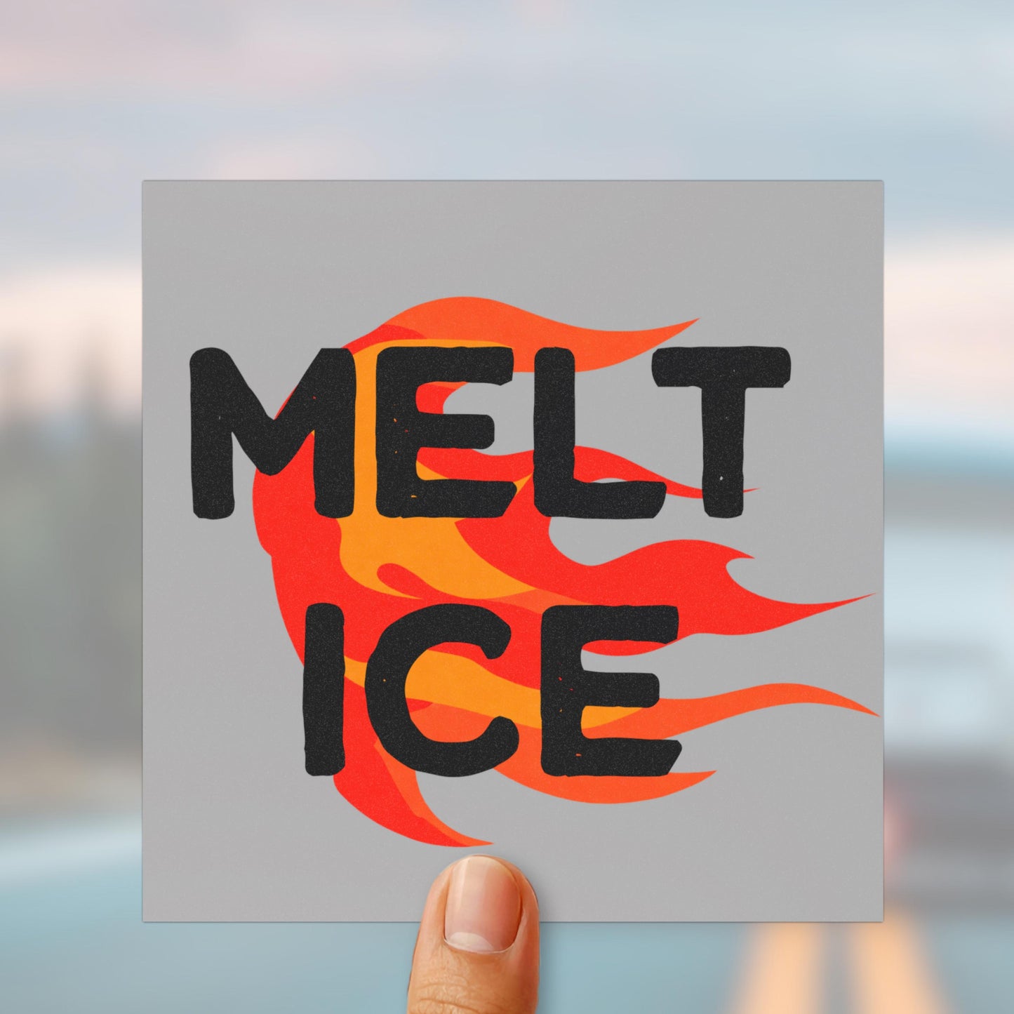 Melt ICE car magnet anti ICE car decal fuck Trump sticker pro immigration gift chinga la migra magnet stop alligator alcatraz merch fuck ICE