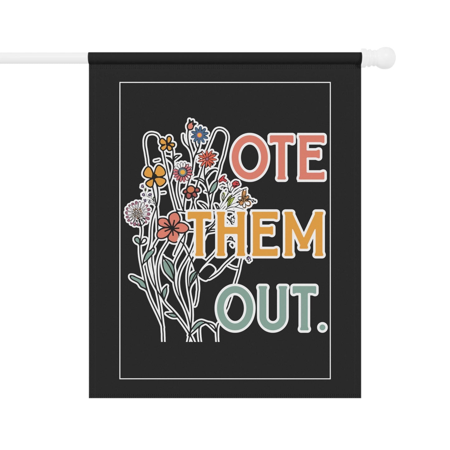 Vote them out house flag anti Trump garden banner anti Republican merch liberal house flag anti fascist merch democrat gift idea fuck ICE