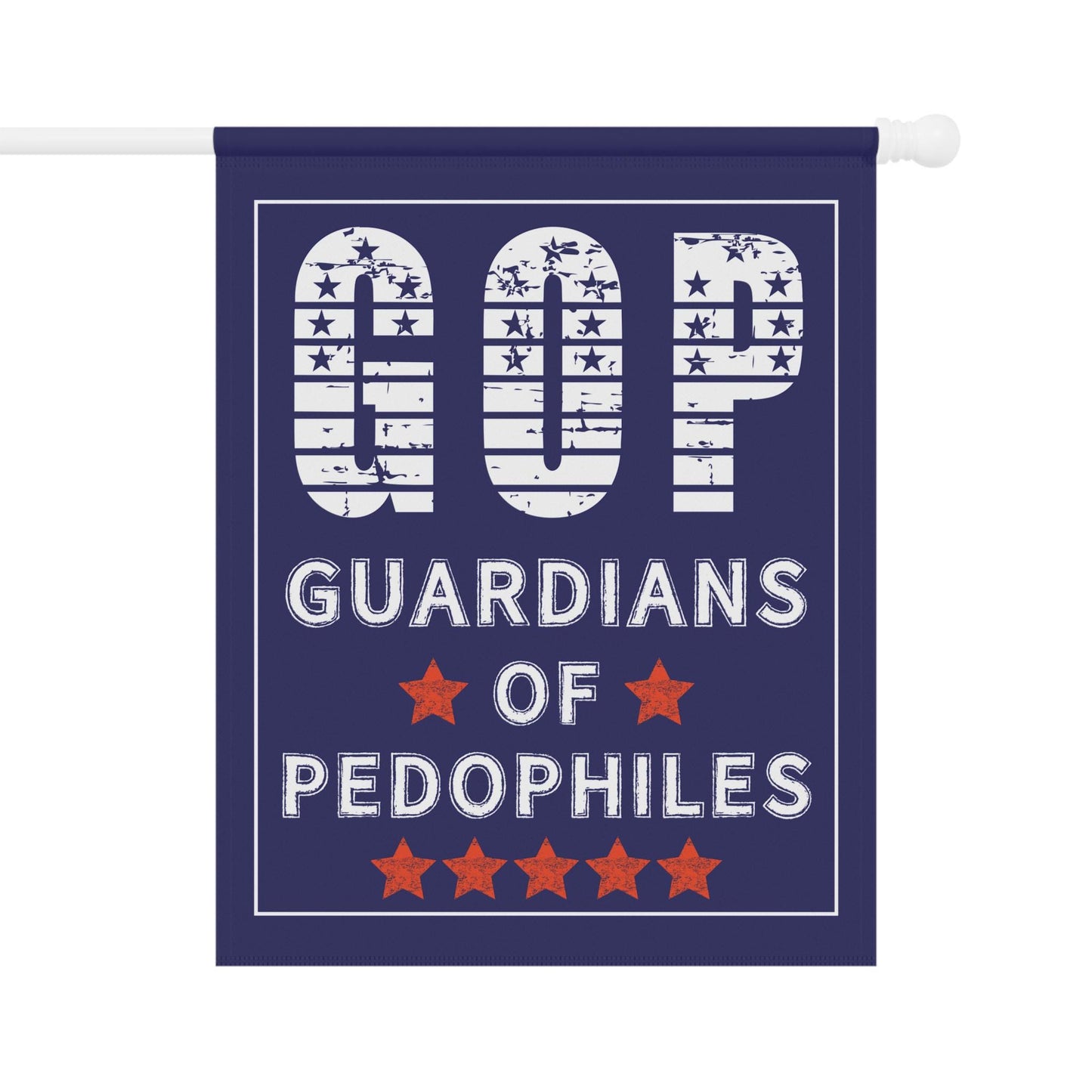 Anti Republican house flag fuck Trump garden banner anti MAGA merch impeach Trump house flag eat the rich merch drain the swamp house flag