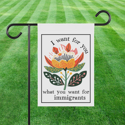 Immigration rights flag fuck ICE garden banner no human being is illegal merch human rights flag social justice gift idea anti racism flag