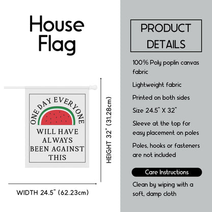 Pro Palestine house flag free Gaza garden banner anti fascism merch social justice house flag anti genocide gift idea activist house flag