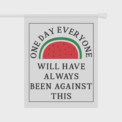 Pro Palestine house flag free Gaza garden banner anti fascism merch social justice house flag anti genocide gift idea activist house flag