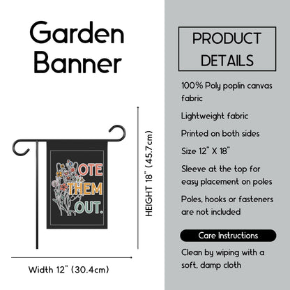 Vote them out house flag fuck Trump garden banner anti war merch democrat gift idea feminist house flag pro democracy merch anti Trump flag
