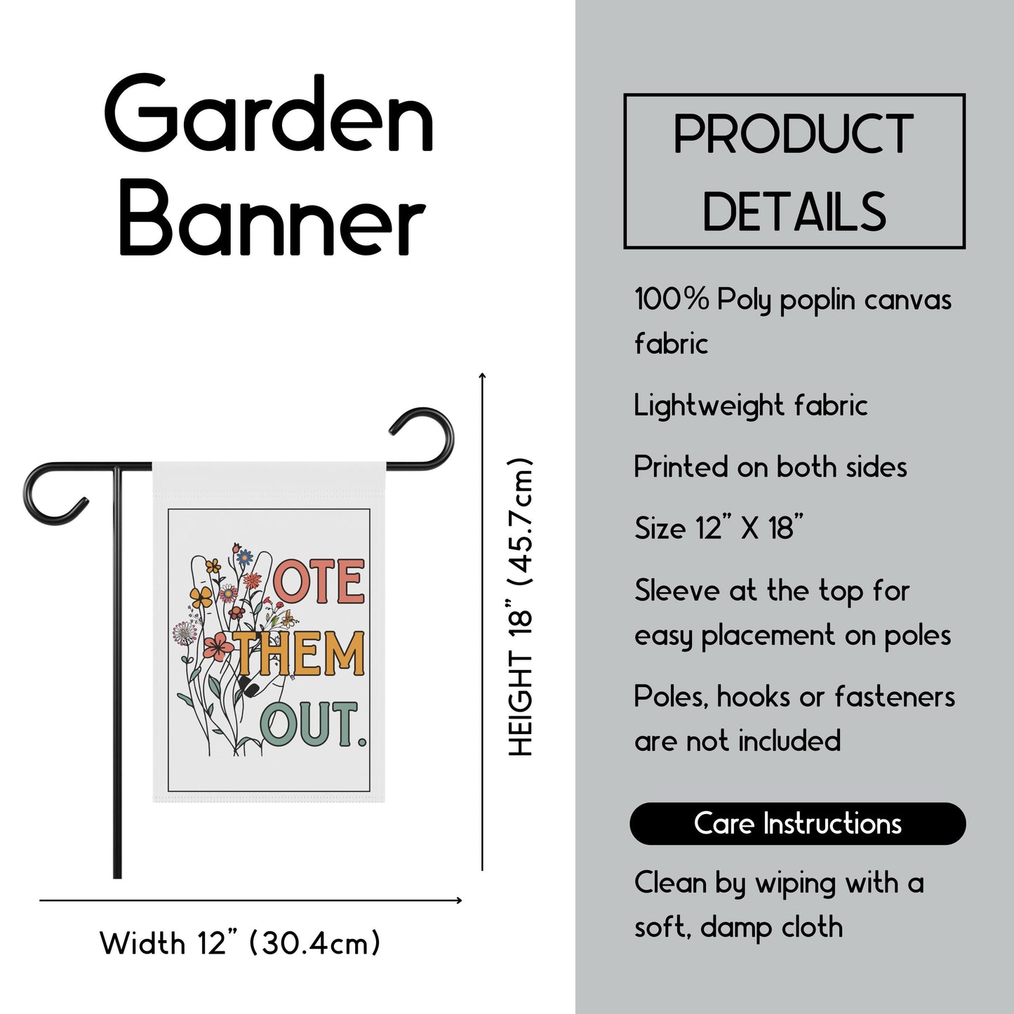 Vote them out house flag anti Trump garden banner anti Republican merch liberal house flag anti fascist merch democrat gift idea fuck ICE