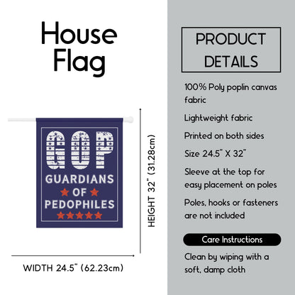 Anti Republican house flag fuck Trump garden banner anti MAGA merch impeach Trump house flag eat the rich merch drain the swamp house flag