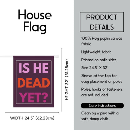 garden flag, Anti-Trump FDT house flag, Anti-MAGA Fuck Trump flag, Resistance Movement merch, anti-fascism house flag