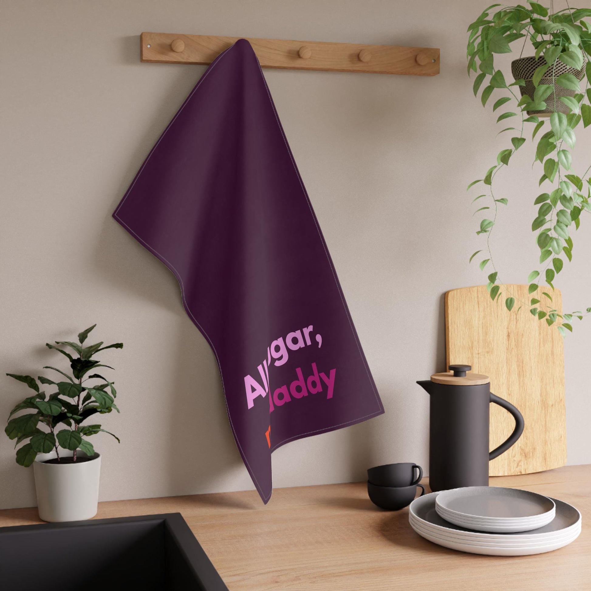 inappropriate humor dish towel funny sugar daddy gift idea