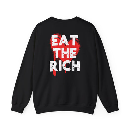 Eat the rich sweatshirt anti capitalist shirt tax the rich unisex socialist shirt fuck the patriarchy shirt unisex pullover hoodie gildan