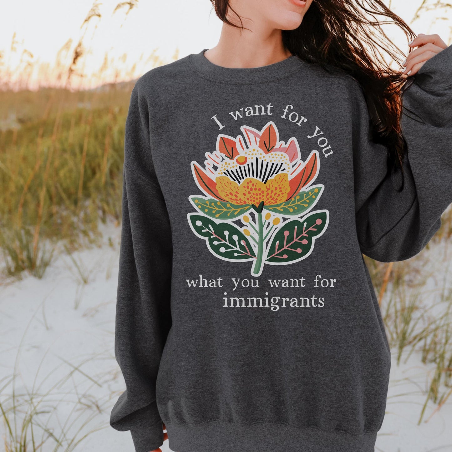 Abolish ICE sweatshirt pro immigration shirt anti Trump sweatshirt chinga tu MAGA shirt anti fascism merch chinga la migra shirt fuck ICE