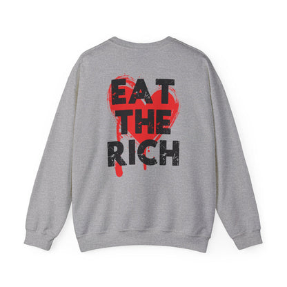 Eat the rich sweatshirt anti capitalist shirt tax the rich unisex socialist shirt fuck the patriarchy shirt unisex pullover hoodie gildan