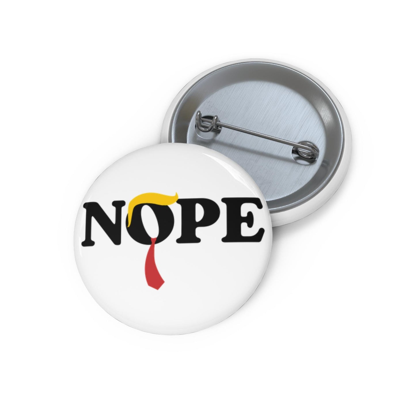 Subtle nope anti Trump button funny fuck Trump pin resistance movement merch democrat gift idea progressive bag pin pro choice accessories