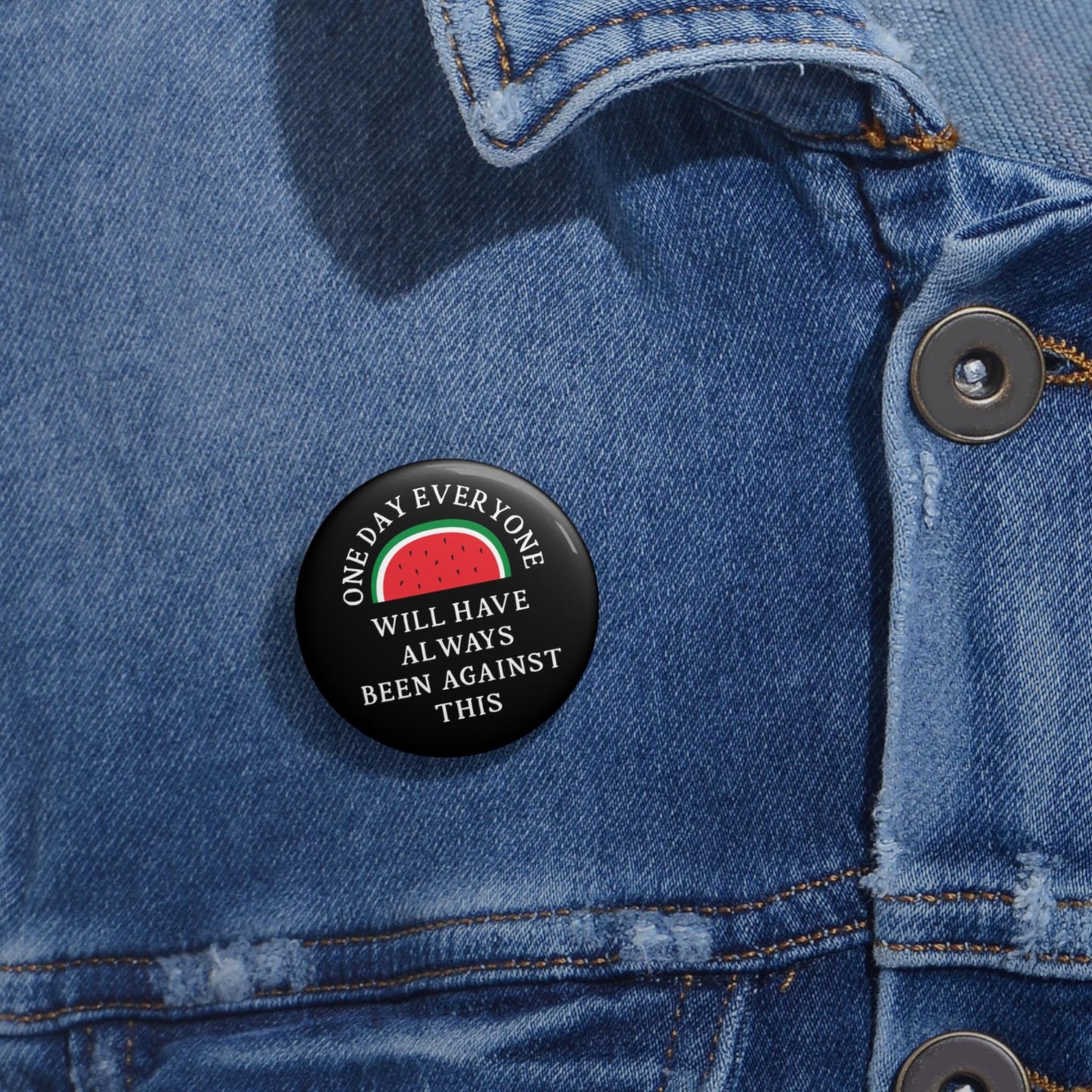 Free Palestine button anti genocide pin watermelon button human rights merch social justice apparel Palestinian flag pin fuck Trump button