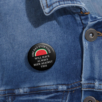Free Palestine button anti genocide pin watermelon button human rights merch social justice apparel Palestinian flag pin fuck Trump button