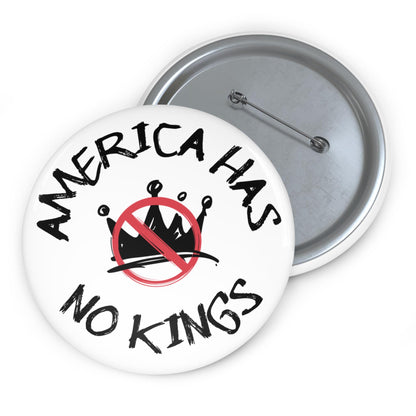 No kings in America button progressive pin protest accessories pro democracy button fuck Trump pin anti MAGA merch activist pinback button