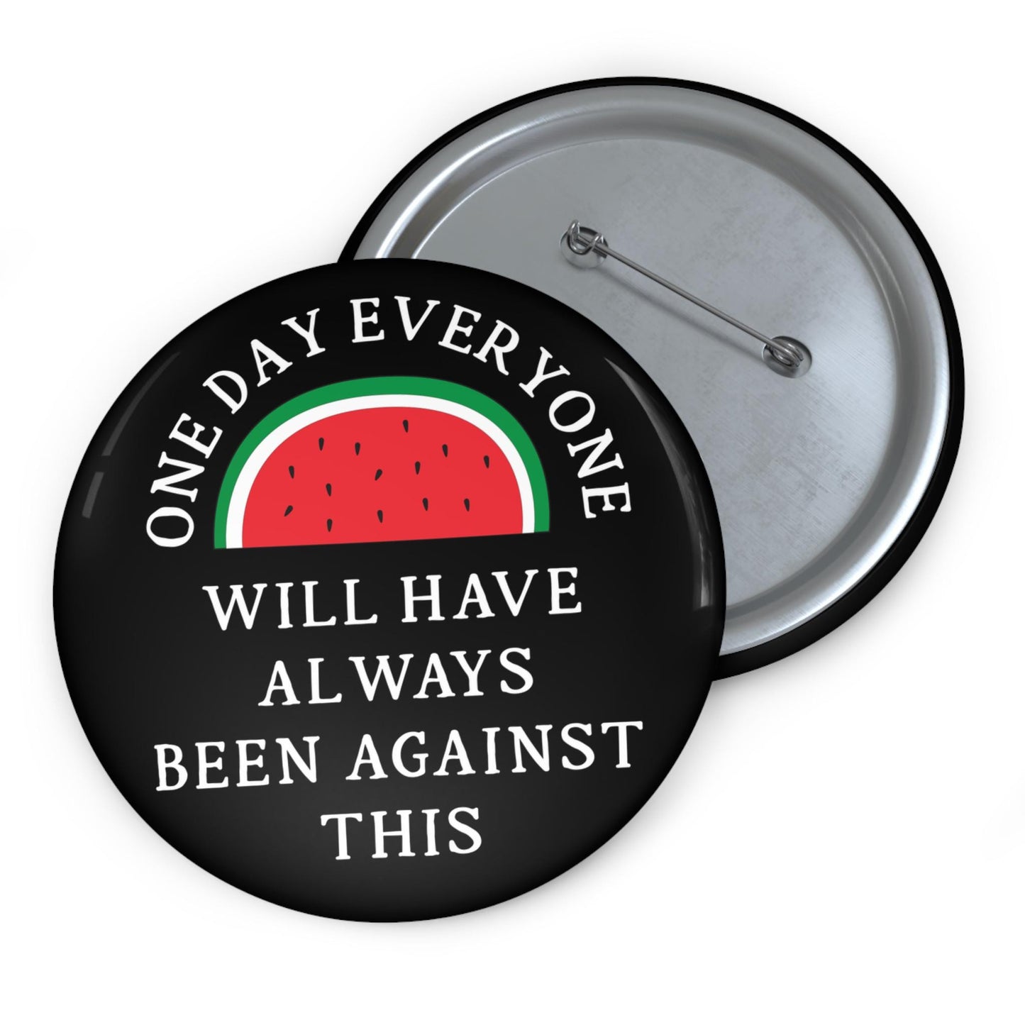 Free Palestine button anti genocide pin watermelon button human rights merch social justice apparel Palestinian flag pin fuck Trump button