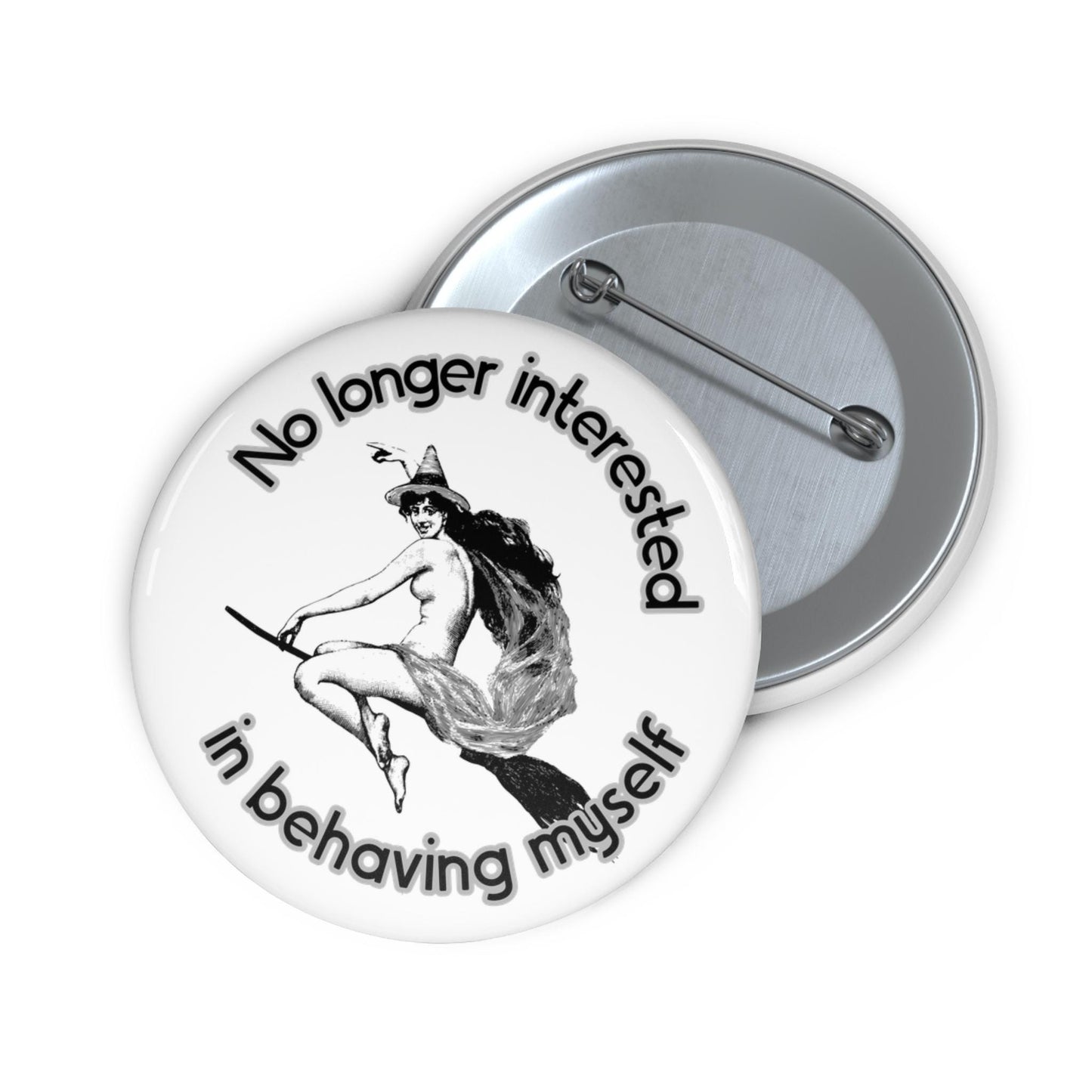 Witchy feminist button womens empowerment pin fuck the patriarchy gift idea spooky feminist pin womens rights merch girl power button RBG