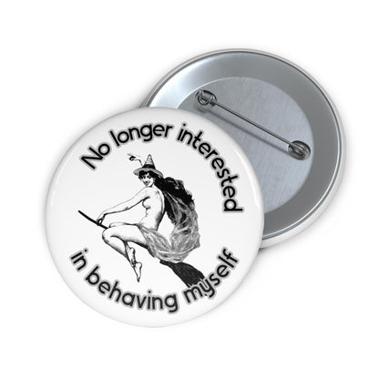 Witchy feminist button womens empowerment pin fuck the patriarchy gift idea spooky feminist pin womens rights merch girl power button RBG