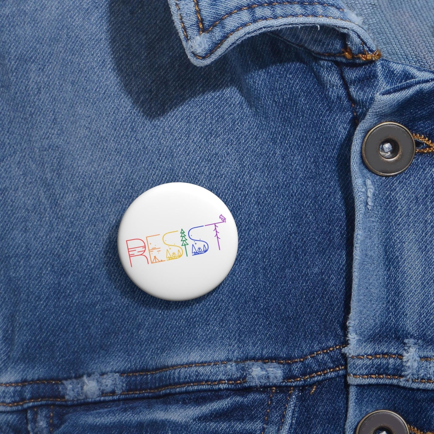 Resist button anti Republican pin save our parks merch equality button anti fascism merch FDT button socialist merch feminist accessories