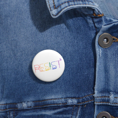 Resist button anti Republican pin save our parks merch equality button anti fascism merch FDT button socialist merch feminist accessories