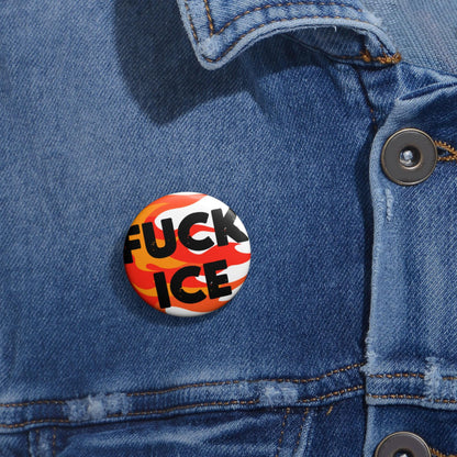 Fuck ICE button abolish ICE pin anti Trump accessories activist gift idea pro immigrant button social justice merch leftist accessories