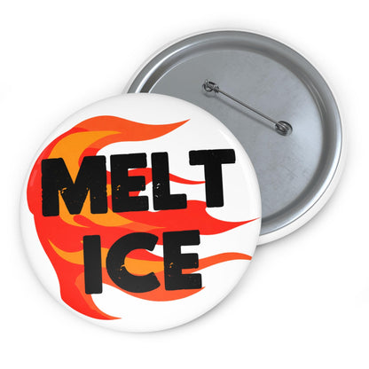 Melt ICE button abolish ICE pin anti Trump merch no human is illegal pin fuck Trump accessories activist buttons chinga la migra gift idea