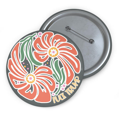 Subtle fuck Trump button anti Trump pin feminist pinback button activist patch anti fascism badge political accessories democratic socialist