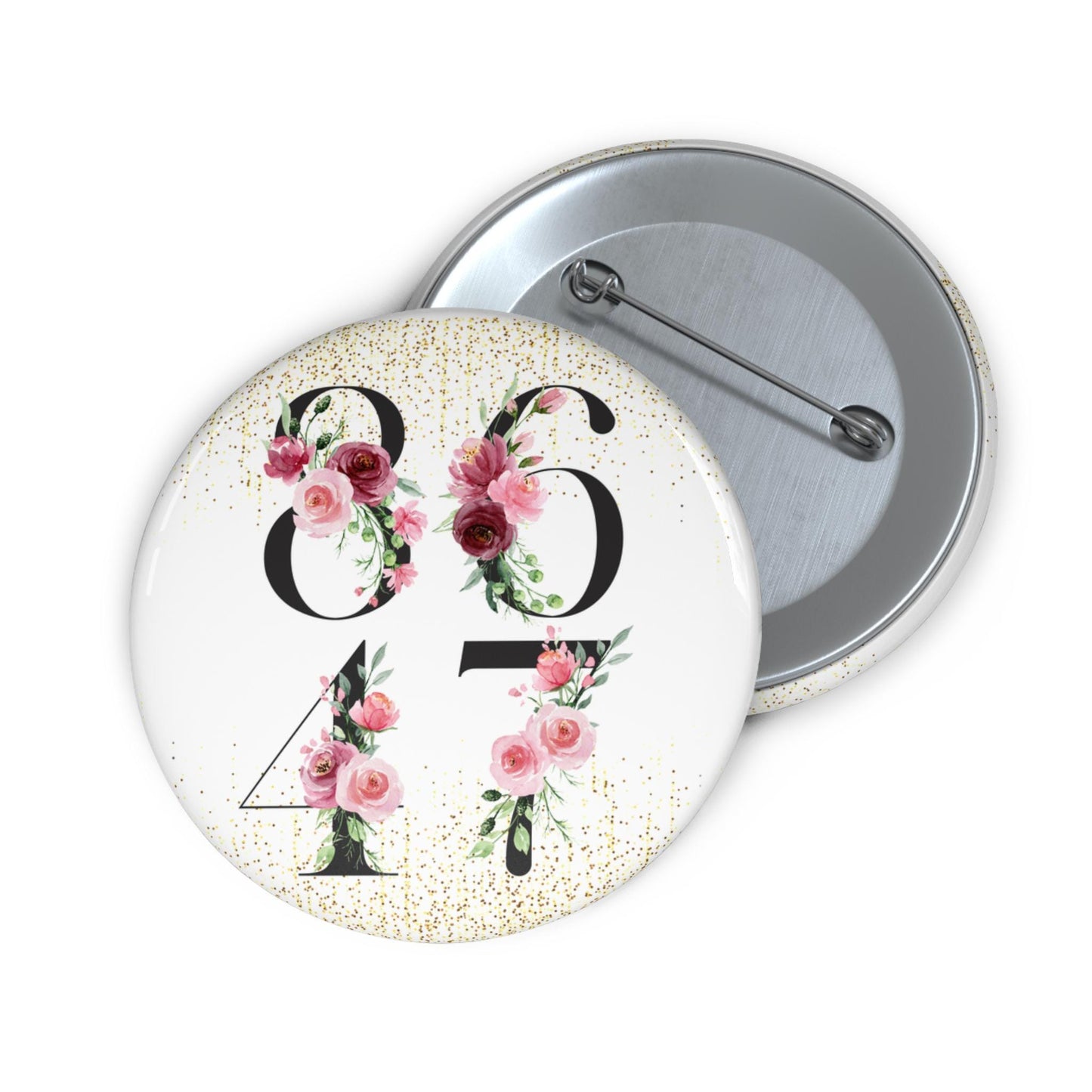 8647 button fuck Trump pin pro democracy magnet anti MAGA pin democrat decal not my president button funny anti Trump merch fuck ICE button