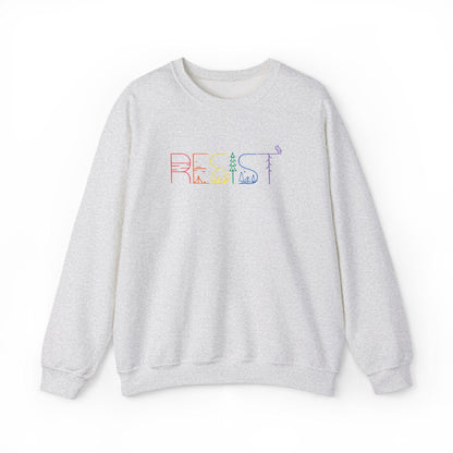 Resist sweatshirt anti Trump long sleeve shirt pro democracy merch no kings protest sweatshirt lgbtq rights apparel activist gift idea