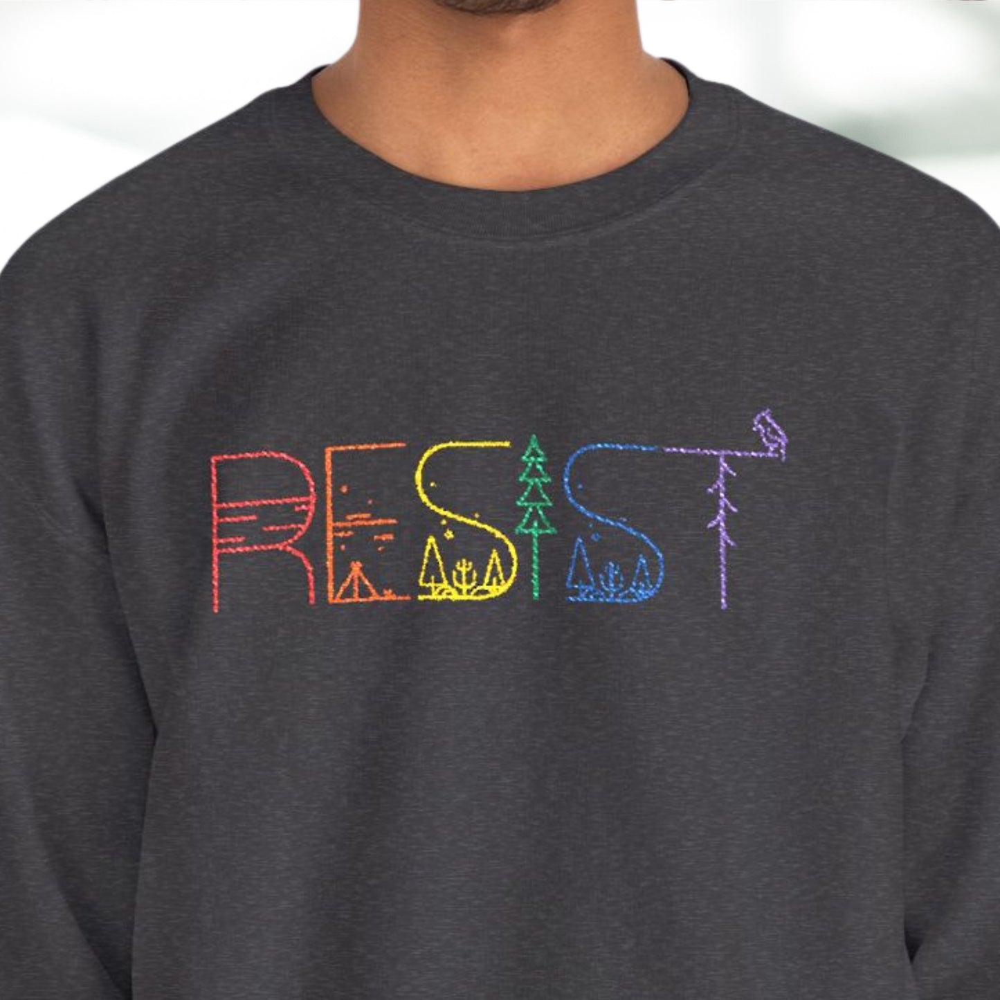 Resist sweatshirt anti Trump long sleeve shirt pro democracy merch no kings protest sweatshirt lgbtq rights apparel activist gift idea