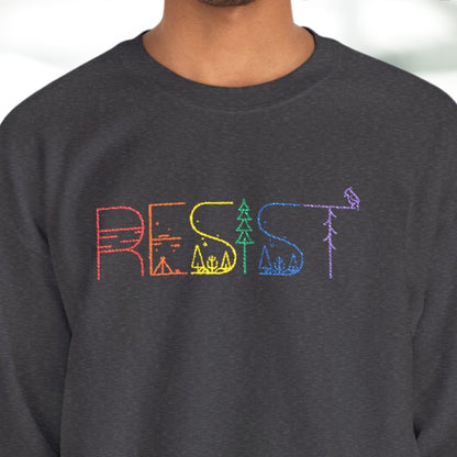 Resist sweatshirt anti Trump long sleeve shirt pro democracy merch no kings protest sweatshirt lgbtq rights apparel activist gift idea