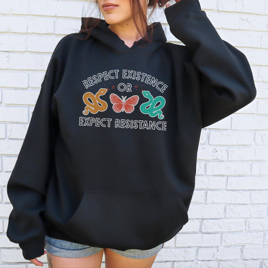 Anti authoritarian hoodie anti establishment sweatshirt f*ck Trump apparel protest merch lgbtq rights gift idea f*ck ICE hoodie anti fascist