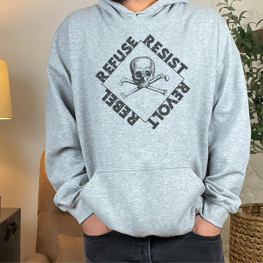 Anti fascism hoodie anti capitalist sweatshirt protest apparel no kings sweatshirt no billionaires merch socialist gift idea f*ck ICE shirt