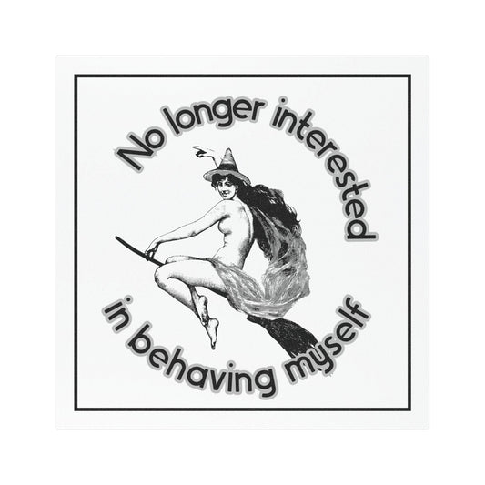 No longer well behaved car magnet wild woman gift we do not care car magnet fuck the patriarchy decal rebel gift idea anti establishment