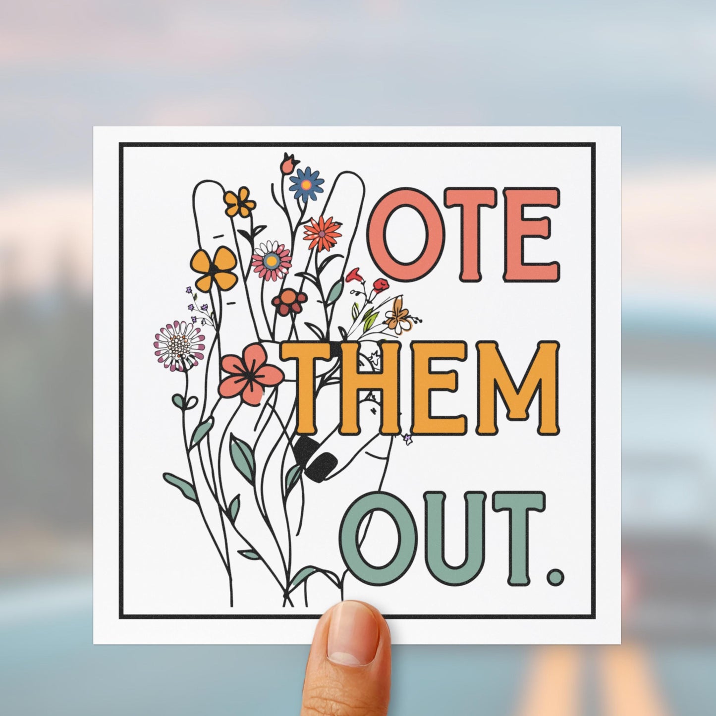 Vote them out car magnet anti Trump car decal anti war gift idea activist merch democrat car magnet liberal gift idea social justice magnet
