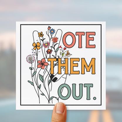 Vote them out car magnet anti Trump car decal anti war gift idea activist merch democrat car magnet liberal gift idea social justice magnet