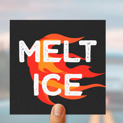 Melt ICE car magnet anti ICE car decal fuck Trump sticker pro immigration gift chinga la migra magnet stop alligator alcatraz merch fuck ICE