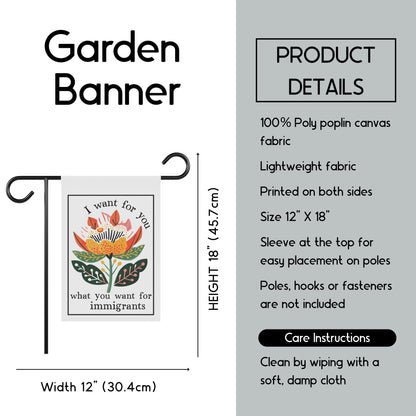 Immigration rights flag fuck ICE garden banner no human being is illegal merch human rights flag social justice gift idea anti racism flag