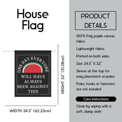 Free Palestine house flag human rights garden banner free Gaza merch immigration rights flag watermelon merch abolish ICE flag anti Trump