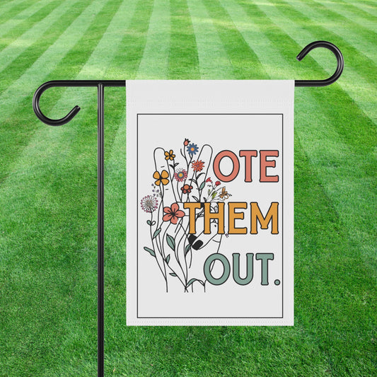 Vote them out house flag fuck Trump garden banner anti war merch democrat gift idea feminist house flag pro democracy merch anti Trump flag
