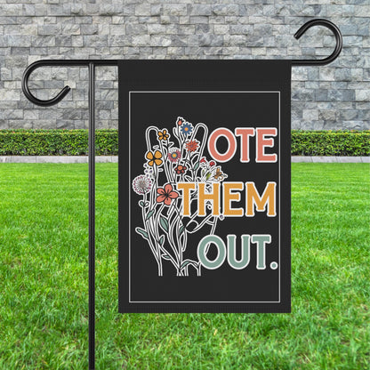 Vote them out house flag anti Trump garden banner anti Republican merch liberal house flag anti fascist merch democrat gift idea fuck ICE
