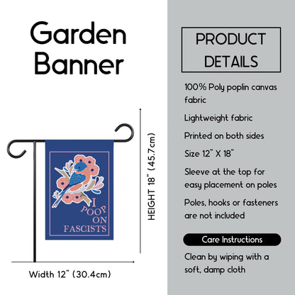 Funny anti fascist house flag subtle fuck Trump garden banner anti Trump merch nature lover house flag protect our national parks gift idea