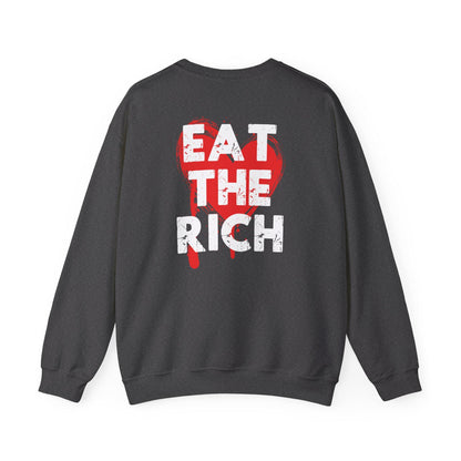 Eat the rich sweatshirt anti capitalist shirt tax the rich unisex socialist shirt fuck the patriarchy shirt unisex pullover hoodie gildan