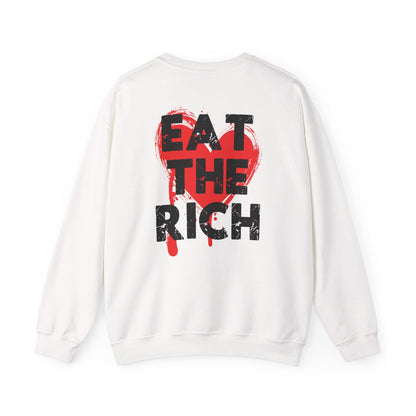 Eat the rich sweatshirt anti capitalist shirt tax the rich unisex socialist shirt fuck the patriarchy shirt unisex pullover hoodie gildan