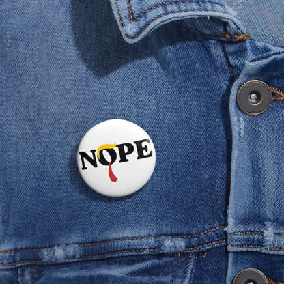 Subtle nope anti Trump button funny fuck Trump pin resistance movement merch democrat gift idea progressive bag pin pro choice accessories